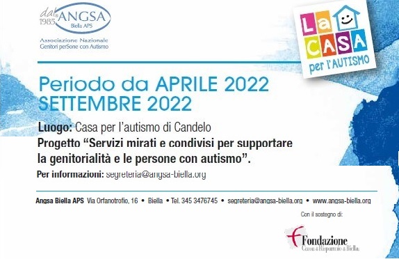 Progetto “Servizi mirati e condivisi per supportare la genitorialità e le persone con autismo”