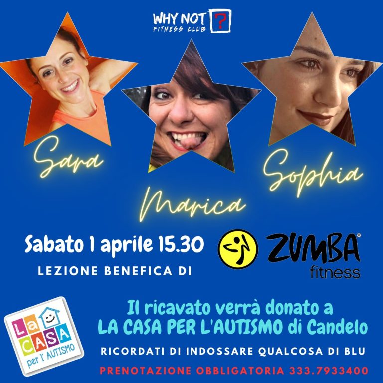 EVENTI 2 APRILE GIORNATA MONDIALE AUTISMO:  1 APRILE ZUMBA !!!!!